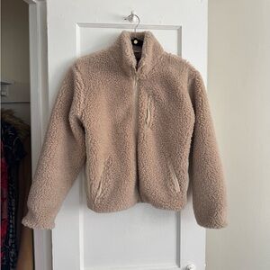 TNA Beige Sherpa Jacket